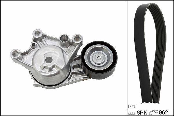Kit de courroie d'accessoire (Courroie d’alternateur) Schaeffler INA ref. 529 0335 10
