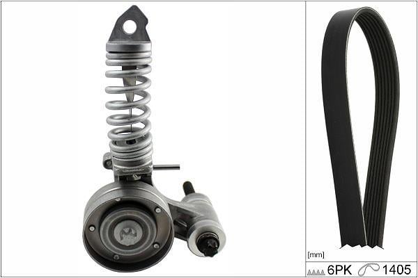 Kit de courroie d'accessoire (Courroie d’alternateur) Schaeffler INA ref. 529 0336 10