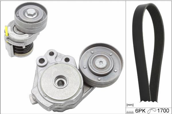 Kit de courroie d'accessoire (Courroie d’alternateur) Schaeffler INA ref. 529 0342 10