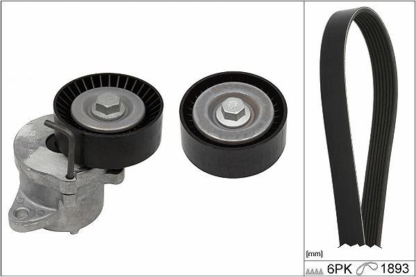 Kit de courroie d'accessoire Schaeffler INA ref. 529 0349 10