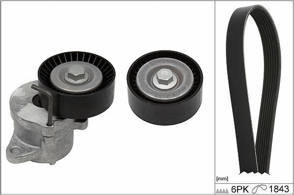 Kit de courroie d'accessoire Schaeffler INA ref. 529 0350 10