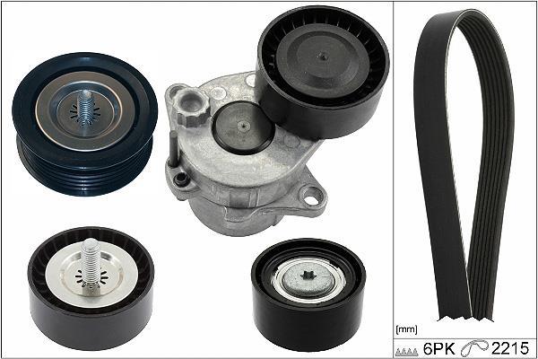 Kit de courroie d'accessoire (Courroie d’alternateur) Schaeffler INA ref. 529 0361 10