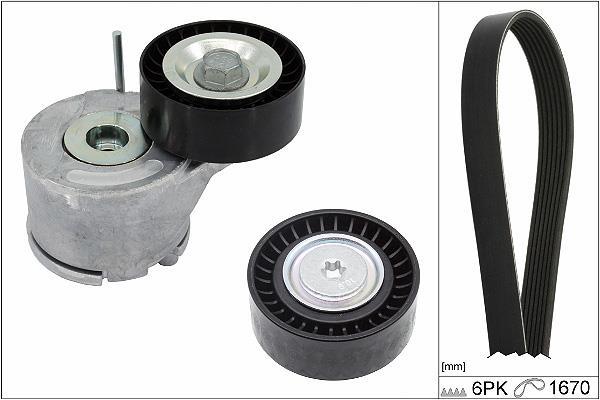 Kit de courroie d'accessoire Schaeffler INA ref. 529 0380 10