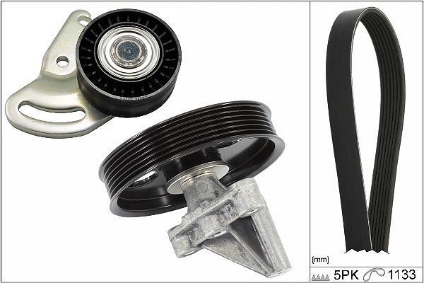 Kit de courroie d'accessoire (Courroie d’alternateur) Schaeffler INA ref. 529 0396 10