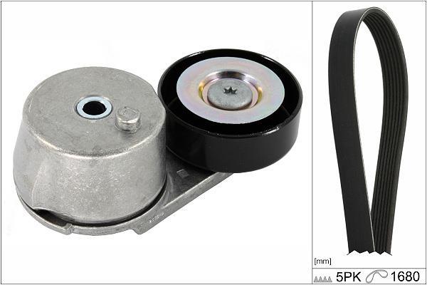 Kit de courroie d'accessoire (Courroie d’alternateur) Schaeffler INA ref. 529 0409 10