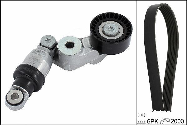 Kit de courroie d'accessoire Schaeffler INA ref. 529 0413 10
