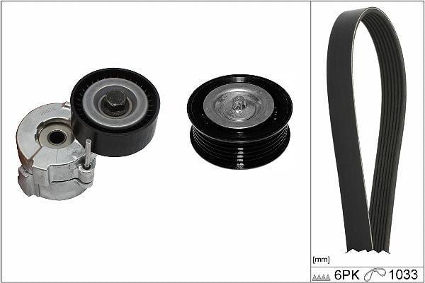 Kit de courroie d'accessoire (Courroie d’alternateur) Schaeffler INA ref. 529 0418 10