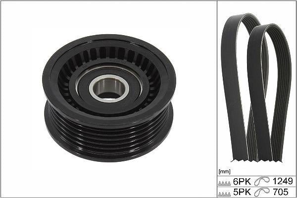 Kit de courroie d'accessoire Schaeffler INA ref. 529 0451 10