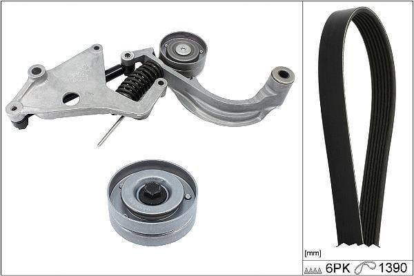 Kit de courroie d'accessoire Schaeffler INA ref. 529 0457 10