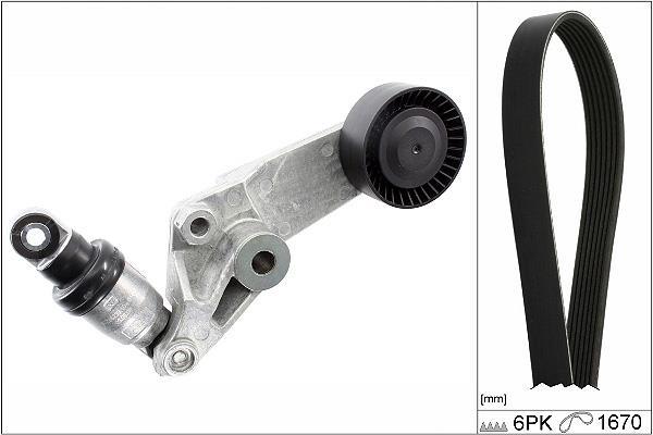 Kit de courroie d'accessoire Schaeffler INA ref. 529 0473 10