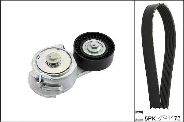 Kit de courroie d'accessoire (Courroie d’alternateur) Schaeffler INA ref. 529 0478 10