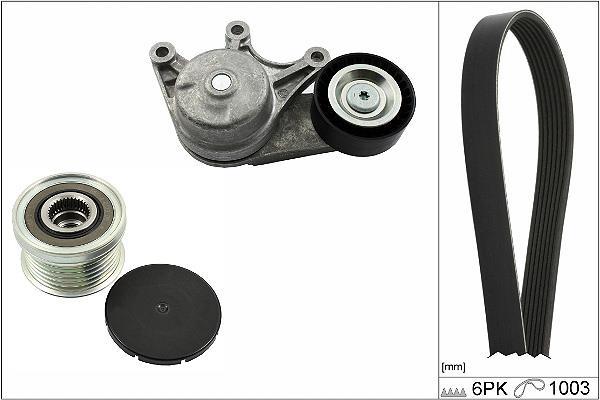 Kit de courroie d'accessoire (Courroie d’alternateur) Schaeffler INA ref. 529 0483 20