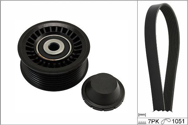 Kit de courroie d'accessoire (Courroie d’alternateur) Schaeffler INA ref. 529 0486 10