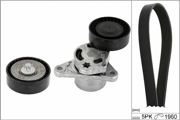 Kit de courroie d'accessoire (Courroie d’alternateur) Schaeffler INA 529 0487 10