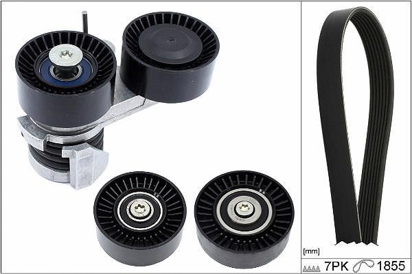 Kit de courroie d'accessoire (Courroie d’alternateur) Schaeffler INA 529 0495 10
