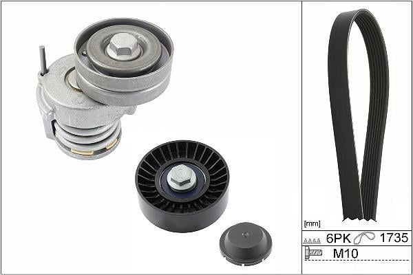 Kit de courroie d'accessoire Schaeffler INA ref. 529 0505 10