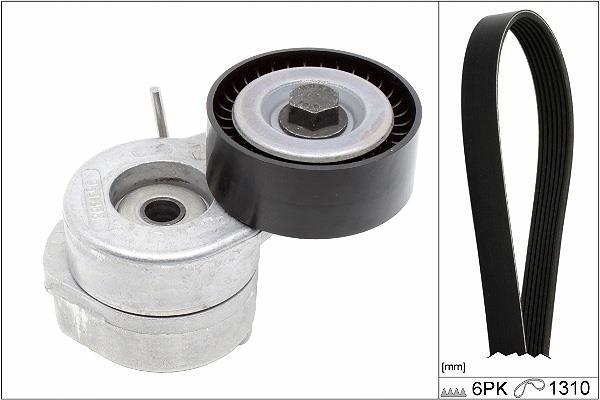 Kit de courroie d'accessoire (Courroie d’alternateur) Schaeffler INA ref. 529 0506 10
