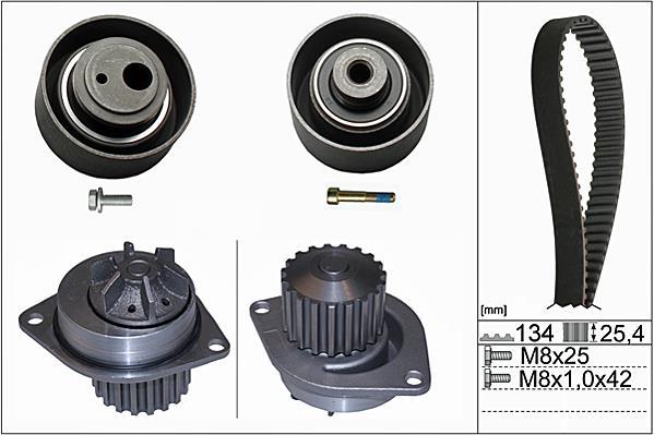 Pompe à eau + kit de courroie de distribution (Kit courroie de distribution) Schaeffler INA ref. 530 0055 30