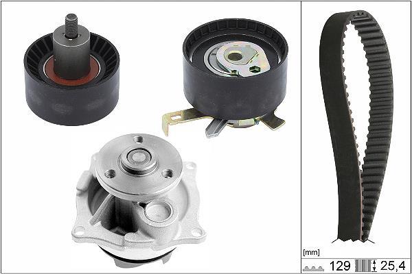 Pompe à eau + kit de courroie de distribution (Kit courroie de distribution) Schaeffler INA ref. 530 0066 30