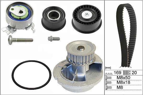 Pompe à eau + kit de courroie de distribution (Kit courroie de distribution) Schaeffler INA ref. 530 0078 31