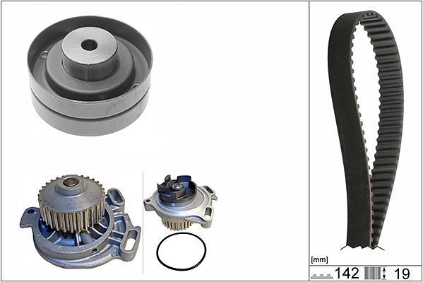 Pompe à eau + kit de courroie de distribution (Kit courroie de distribution) Schaeffler INA ref. 530 0156 30
