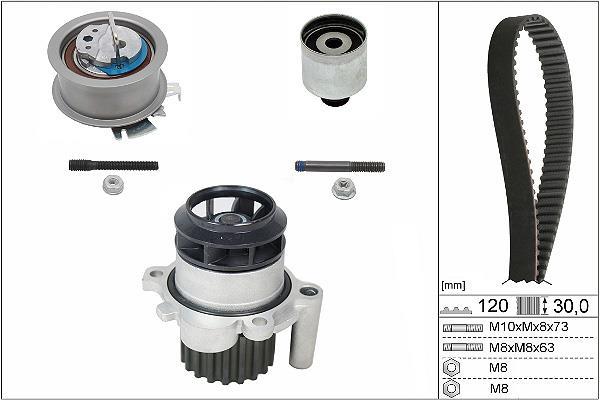 Pompe à eau + kit de courroie de distribution (Kit courroie de distribution) Schaeffler INA ref. 530 0201 30