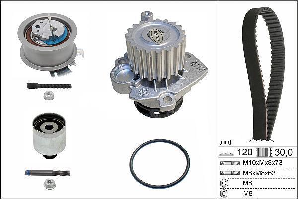 Pompe à eau + kit de courroie de distribution (Kit courroie de distribution) Schaeffler INA ref. 530 0201 33