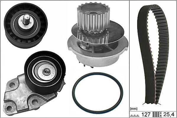 Pompe à eau + kit de courroie de distribution (Kit courroie de distribution) Schaeffler INA ref. 530 0332 31