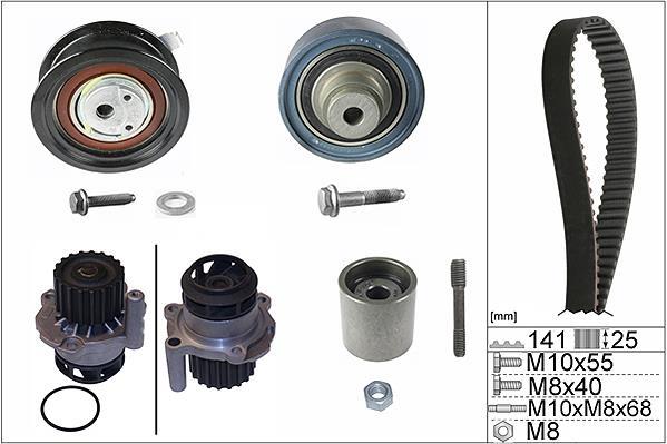 Pompe à eau + kit de courroie de distribution (Kit courroie de distribution) Schaeffler INA ref. 530 0361 30