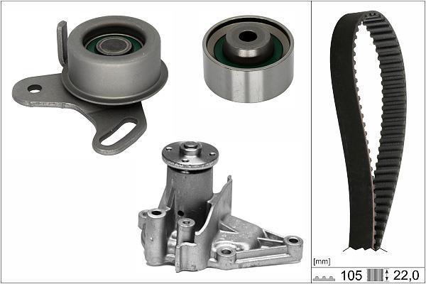 Pompe à eau + kit de courroie de distribution (Kit courroie de distribution) Schaeffler INA ref. 530 0427 31
