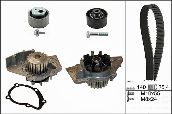 Pompe à eau + kit de courroie de distribution (Kit courroie de distribution) Schaeffler INA ref. 530 0440 30