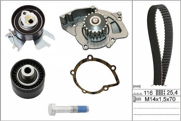 Pompe à eau + kit de courroie de distribution (Kit courroie de distribution) Schaeffler INA ref. 530 0449 30