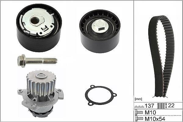 Pompe à eau + kit de courroie de distribution (Kit courroie de distribution) Schaeffler INA ref. 530 0536 30