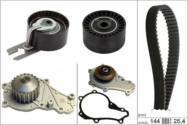 Pompe à eau + kit de courroie de distribution (Kit courroie de distribution) Schaeffler INA ref. 530 0615 30