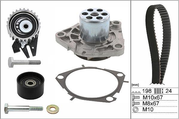 Pompe à eau + kit de courroie de distribution (Kit courroie de distribution) Schaeffler INA ref. 530 0626 30