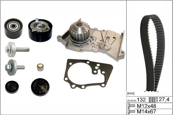 Pompe à eau + kit de courroie de distribution (Kit courroie de distribution) Schaeffler INA ref. 530 0639 30