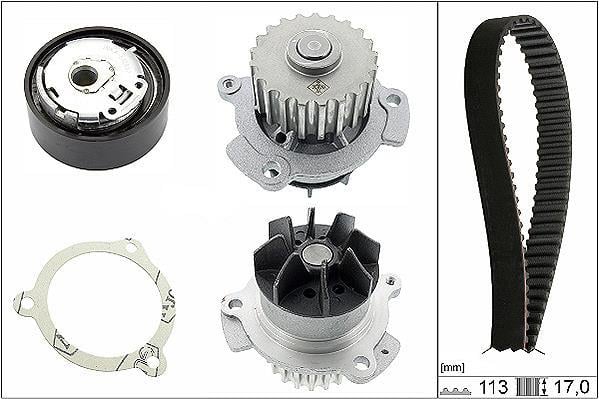 Pompe à eau + kit de courroie de distribution (Kit courroie de distribution) Schaeffler INA ref. 530 0663 30
