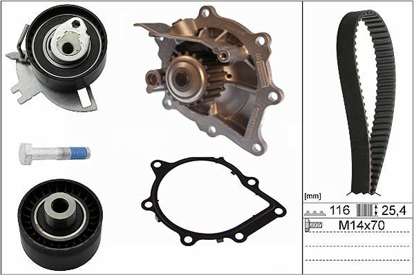 Pompe à eau + kit de courroie de distribution (Kit courroie de distribution) Schaeffler INA ref. 530 0691 30