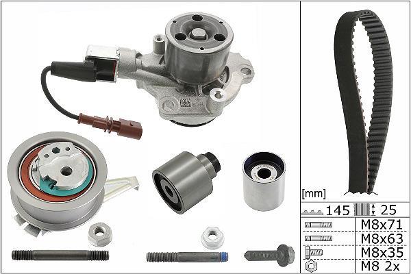 Pompe à eau + kit de courroie de distribution (Kit courroie de distribution) Schaeffler INA ref. 530 0699 30