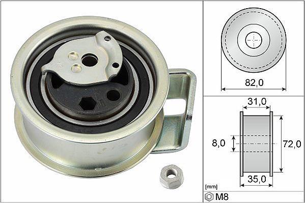 Polea tensora, correa distribución Schaeffler INA ref. 531 0396 20