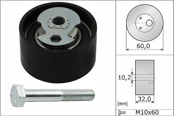 Polea tensora, correa distribución Schaeffler INA ref. 531 0504 10