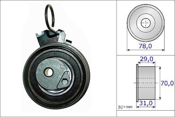 Polea tensora, correa distribución Schaeffler INA ref. 531 0532 10