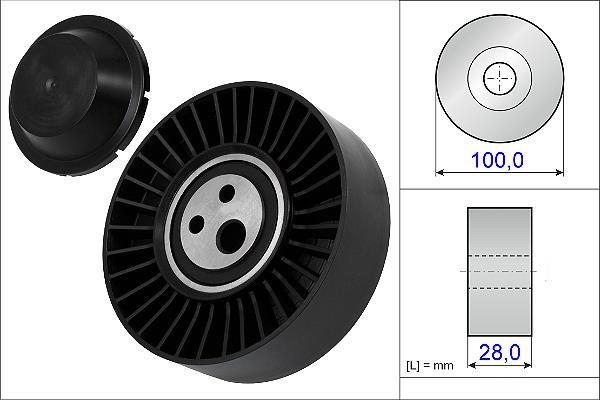 Rolo tensor da correia trapezoidal estriada Schaeffler INA ref. 531 0635 20