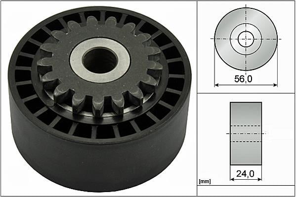 Rolo tensor da correia trapezoidal estriada Schaeffler INA ref. 531 0744 10