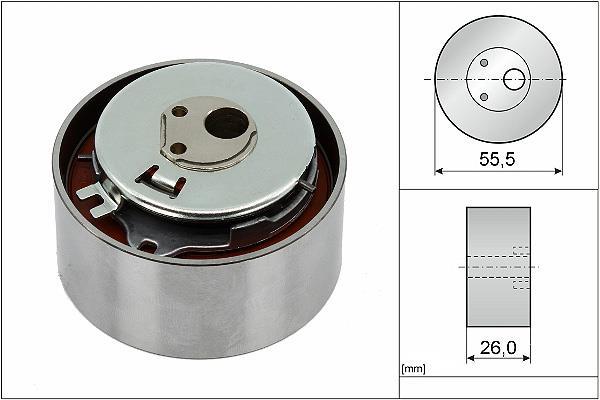 Galet tendeur de courroie de distribution (Galet tendeur de courroie crantée) Schaeffler INA 531 0778 10