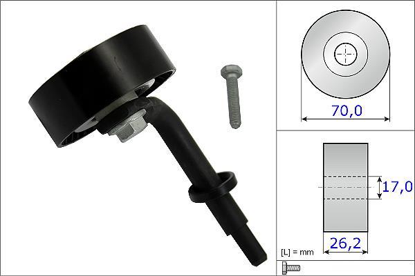 Galet tendeur de courroie d'accessoire Schaeffler INA 531 0783 10