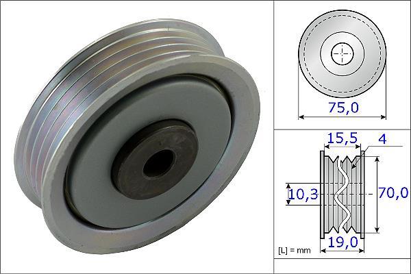 Galet tendeur de courroie d'accessoire Schaeffler INA 531 0845 10