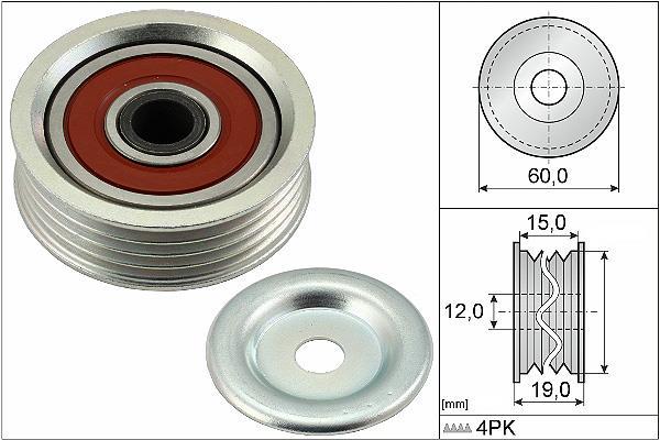 Rolo tensor da correia trapezoidal estriada Schaeffler INA ref. 531 0887 10