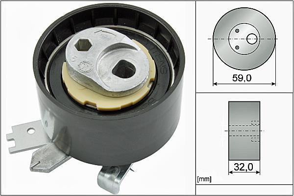 Polea tensora, correa distribución Schaeffler INA ref. 531 0906 10