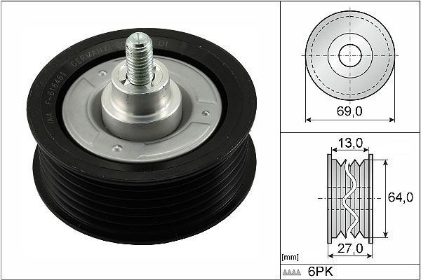 Galet enrouleur de courroie d'accessoire Schaeffler INA 532 0477 10